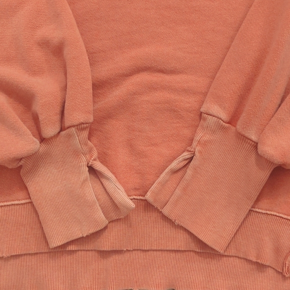 Free People We The Free Camden Sweatshirt | Coral | Size Small - Picture 4 of 5